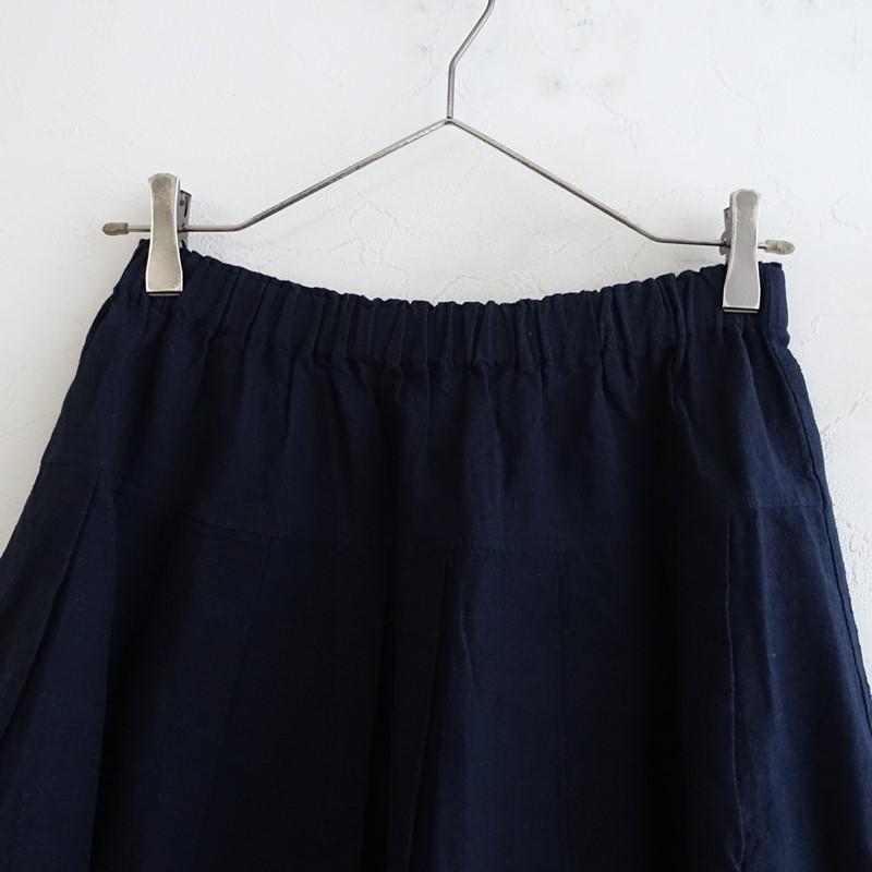 ヤンマ産業 YAMMA◎会津木綿キュロット ネイビー 濃紺 会津木綿キュロット(股上+10cm) YAMMA ヤンマ産業 | 日々花［ Hibika