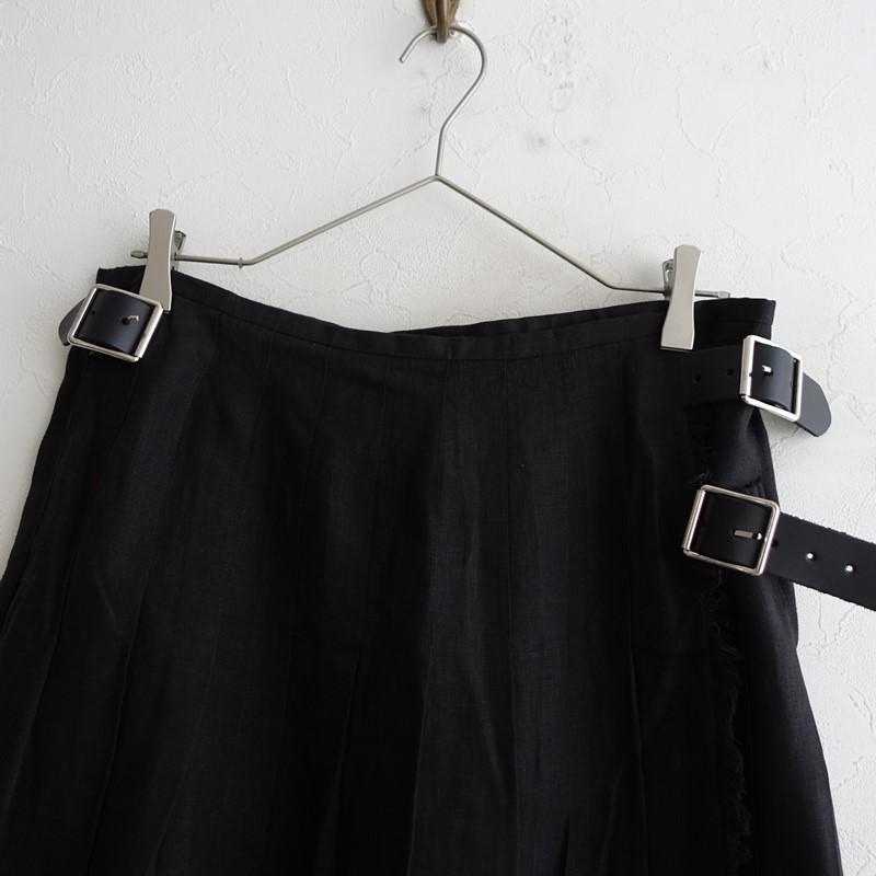 AD2000 archive キルトプリーツスカート 黒 ラップ ポリエステル AD2000 archive キルトプリーツスカート 黒 ラップ ポリエステル