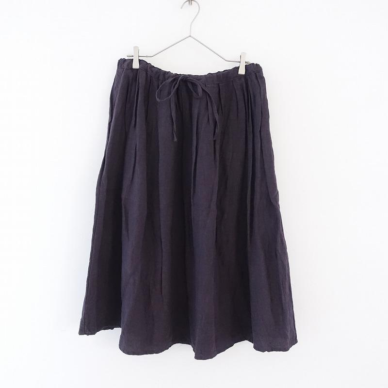新品 チアー札幌cheer ナチュラルな麻100%黒のリネンサロペット 【公式