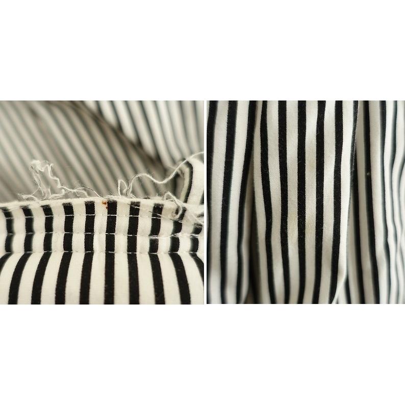 コムデギャルソン COMME des GARCONS *ストライプギャザー吊りスカート 