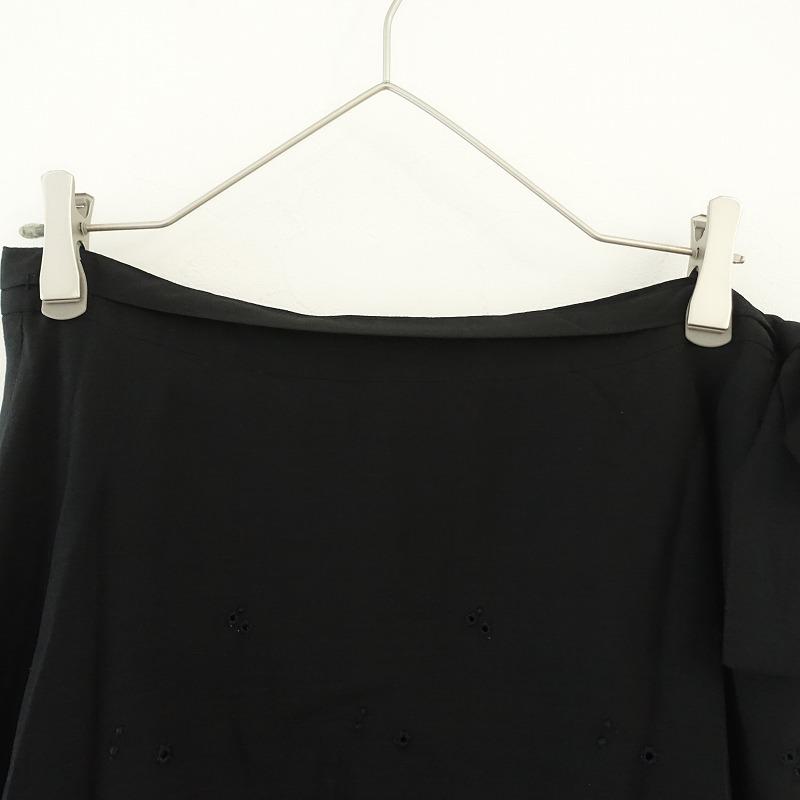 美品 ミナペルホネン ワンピース pleats カーキ スカラップ ウール