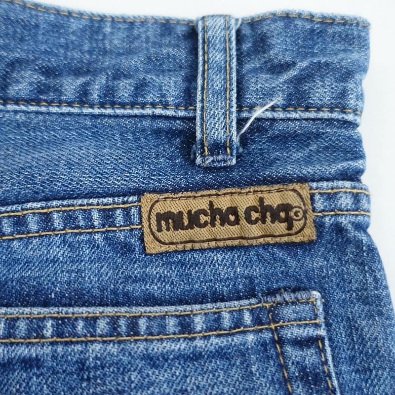 ムチャチャ mucha cha *フラワーアップリケリメイクデニム