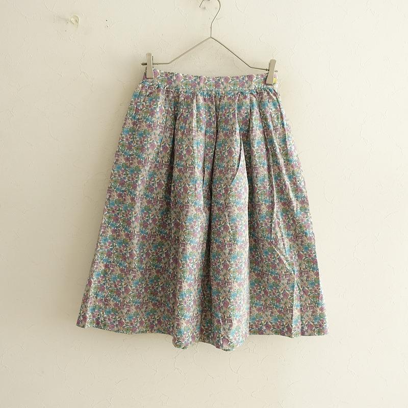 The Dayz tokyo トロピカル柄　スカート　38 美品 Te chichi テチチ *LIBERTY タナローンフラワー柄スカート*M