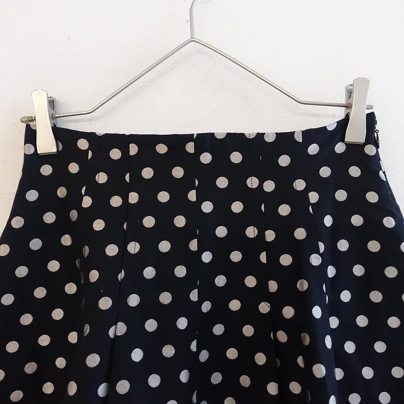 IENA 【定価2.4万】イエナ *ドットジャガードタックスカート*黒