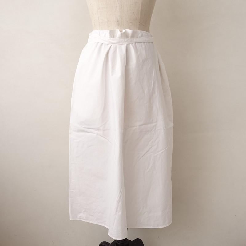 2024/SS/定価2.9万】ヨリ Yoli *コットンギャザースカート*2白ホワイト