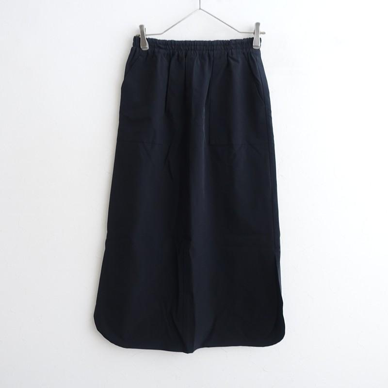 Le Minor（ルミノア） *ストレッチナイロンタイトロングスカート*38黒