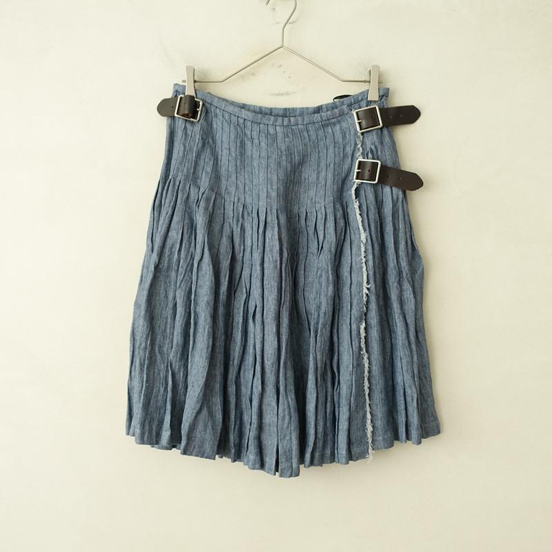 オニールオブダブリン O'NEIL OF DUBLIN *リネンキルトスカート*S