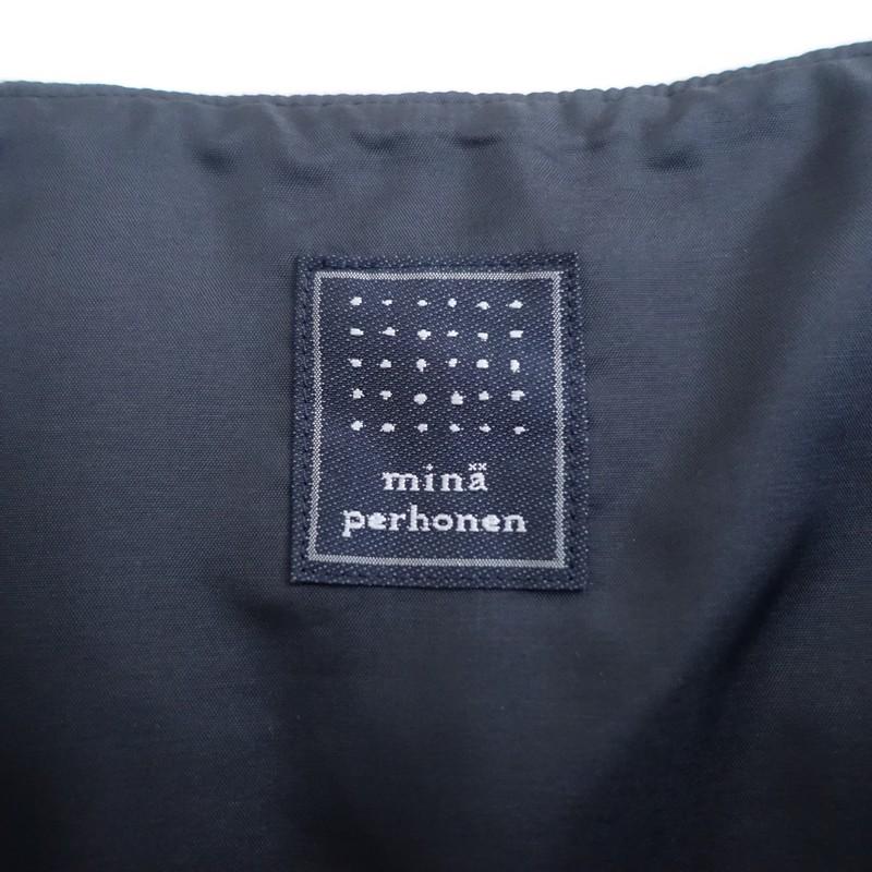 【未使用/定価6.3万】ミナペルホネン mina perhonen *tambourine キルティングスカート*40黒ブラック(sk33-2602-165)【21C62】の画像
