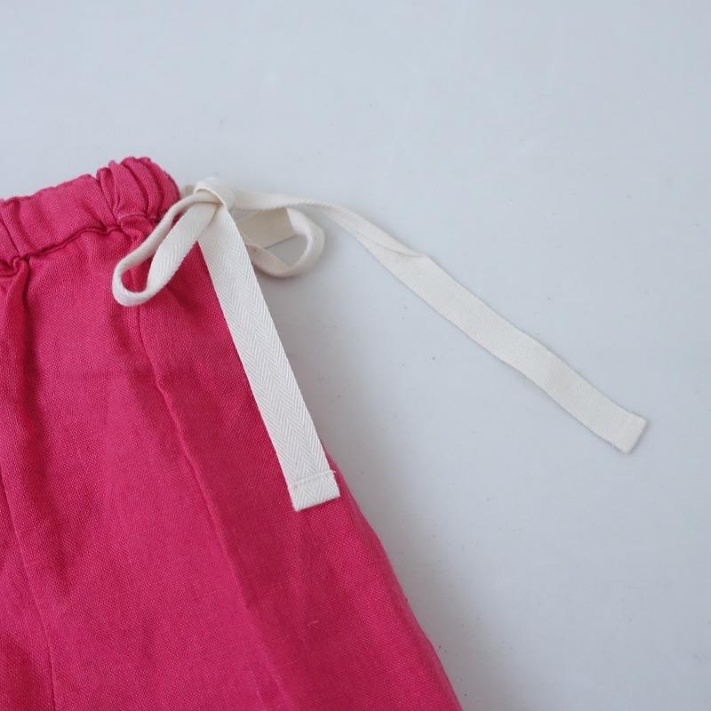 sorm86 ピンク　ラップリネンスカート 120%LINO 120％リノ VOW5099B317000 リネンフレアスカート