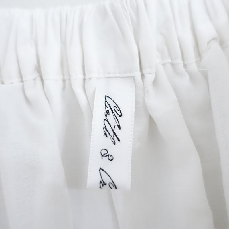 CLOTH&CROSS クロス＆クロス *バテンレースタックディアードスカート 1