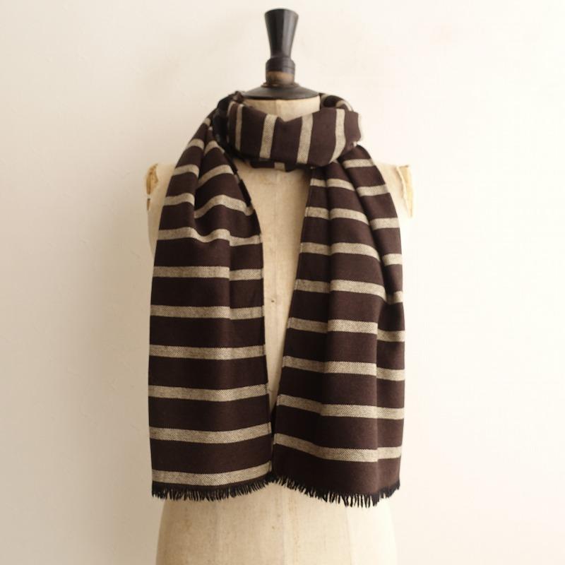 BARNEYS NEWYORK バーニーズニューヨーク *カシミヤボーダー BARNEYS NEWYORK バーニーズニューヨーク *カシミヤボーダー
