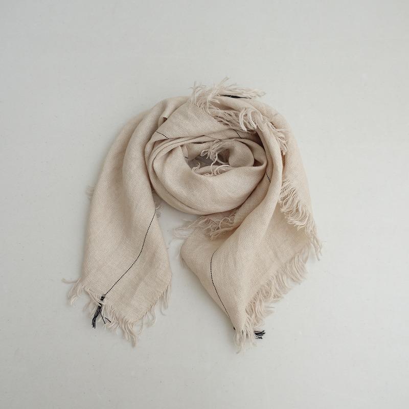 NIMNIMDUAI ニムニムデュアイ　リネン　ストール　大判　IENA NIMNIMDUAI/ニムニムデュアイ LINEN GAUZE リネンストール（ストール