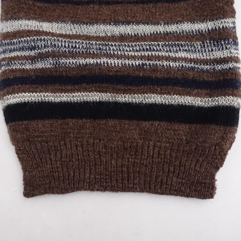 美品ドリスヴァンノッテン　マフラー DRIES VAN NOTEN（ドリス ヴァン ノッテン） *マルチボーダーニット