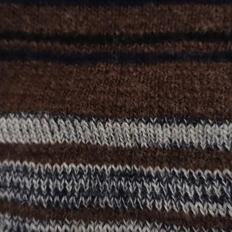 美品ドリスヴァンノッテン　マフラー DRIES VAN NOTEN（ドリス ヴァン ノッテン） *マルチボーダーニット