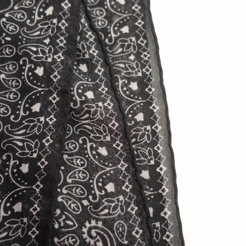 セリーヌ　ショール 美品/定価13万】セリーヌ CELINE *カシミアモスリンストール*黒