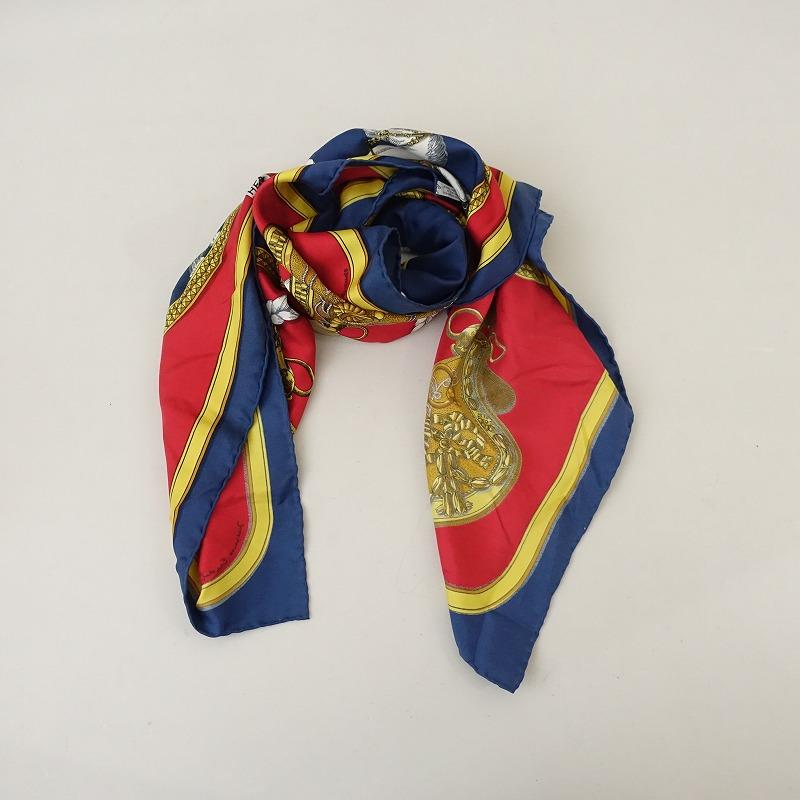 エルメス HERMES *カレ90 盛装の馬 スカーフ*シルク絹ストール