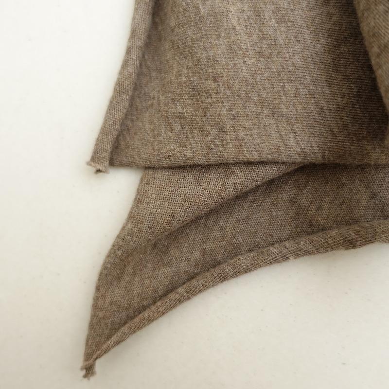 【新品未使用】 ollun マフラー ブラウン FOUND GOOD（ファウンドグッド）の「モッチリヤワラカマフラー