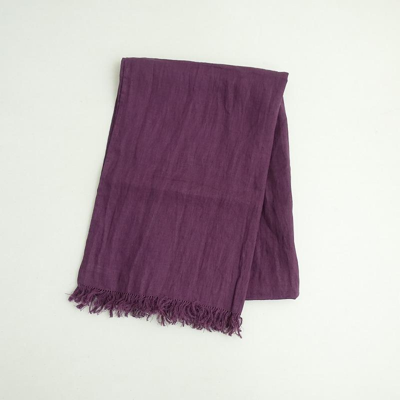 フォグリネンワーク fog linen work *リネンストール*麻パープル紫