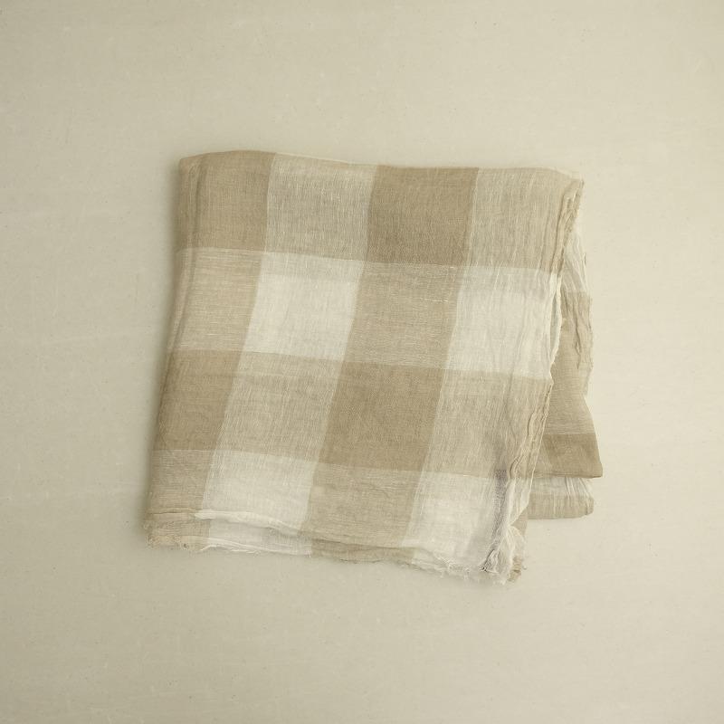 ダニエラグレジス DANIELA GREGIS *リネンガーゼチェック大判