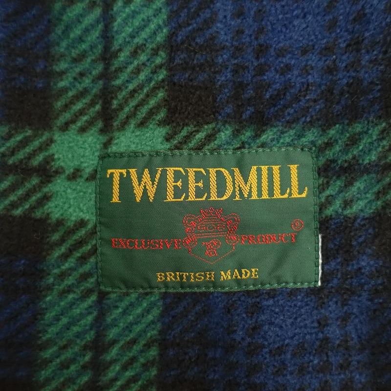 ツイードミル TWEEDMILL *チェックフリースマフラー*ストールショール