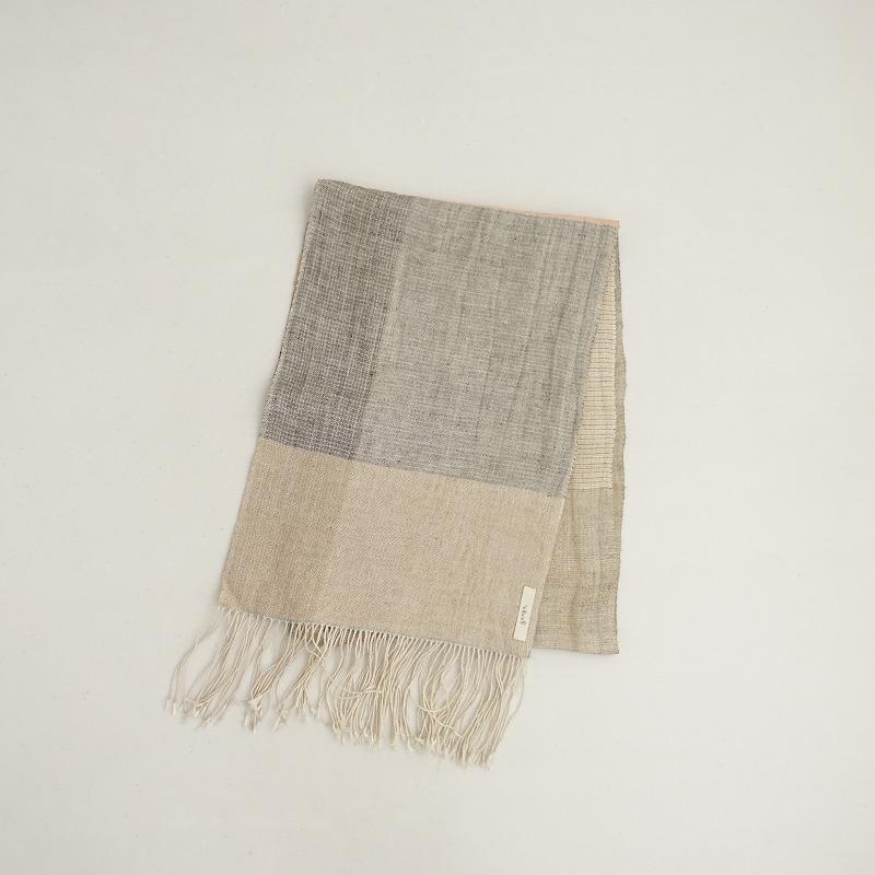 ガンガ ganga フリンジストールMAKI TEXTILE STUDIO ガンガ ganga *マルチカラーフリンジストール*マフラーショール