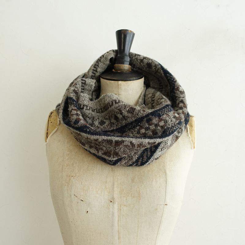 ジャミーソンズ Jamieson's *フェアアイル柄ネックウォーマー*ニット毛