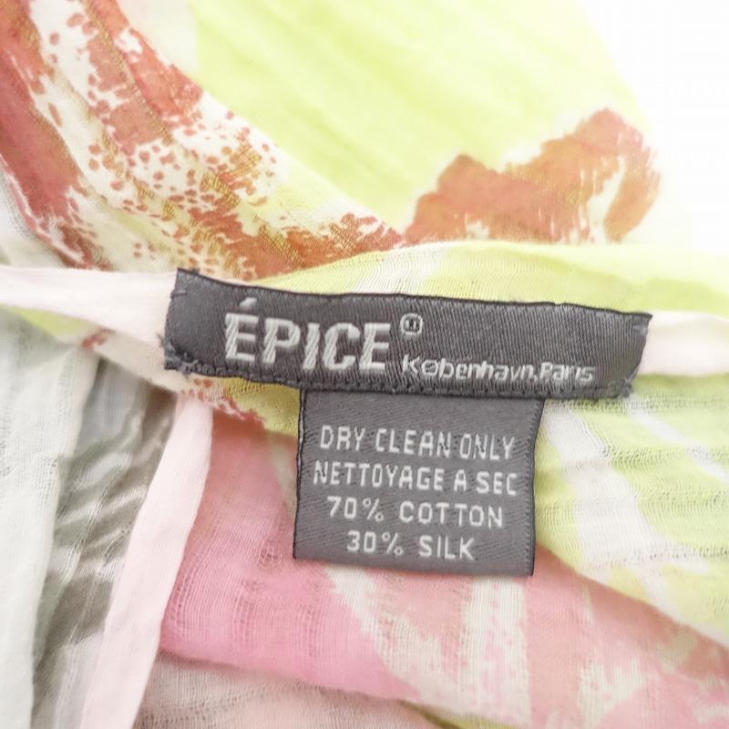 EPICE（エピス） *花柄ストール*薄手大判ショールコットンシルク