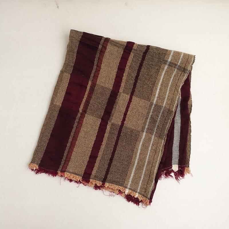 tamaki niime タマキニイメ *roots shawl*ストール大判毛綿玉木新雌