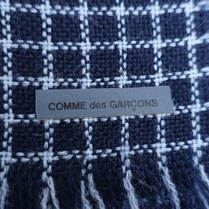 COMME des GARÇONS コムデギャルソン　大判ストール コムコム コムデギャルソンCOMME des GARCONS ウールボーダーニット