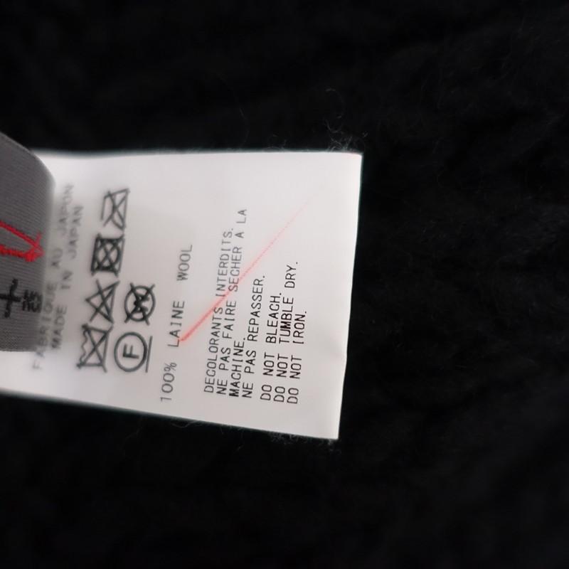 Yohji Yamamoto（ヨウジヤマモト） *ウールニットスヌード*毛黒1125