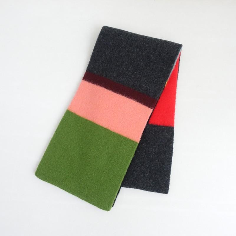 Jo Gordon マルチカラーブロックマフラー Jo Gordon（ジョーゴードン）の「Jo Gordon | マルチカラーブロック