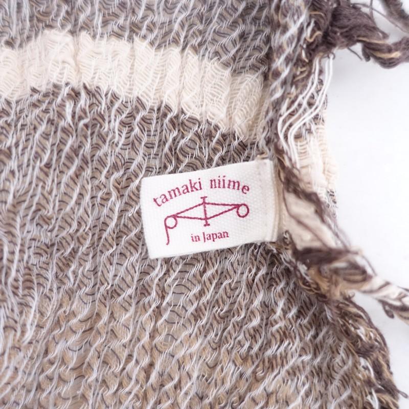 tamaki niime タマキニイメ *roots shawl BIG cotton ショール