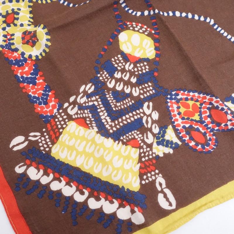 45R フォーティーファイブアール】 綿麻ツィード刺繍のプカパフドレス