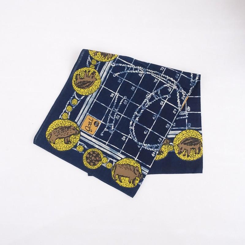 45R（フォーティファイブアール） 【美品】45R *バンダナ*スカーフ紺総