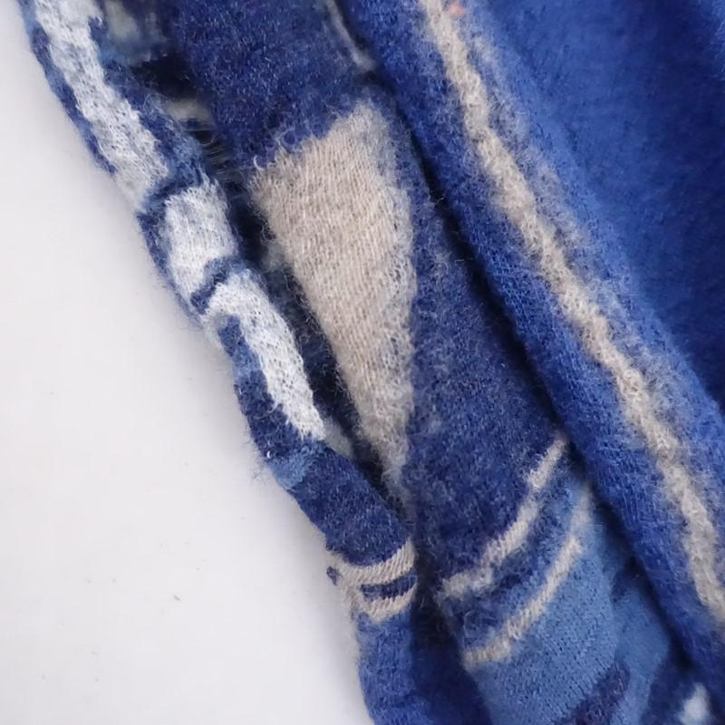 KAPITAL（キャピタル） *縮絨ウールストール*マフラー総柄1225(st7