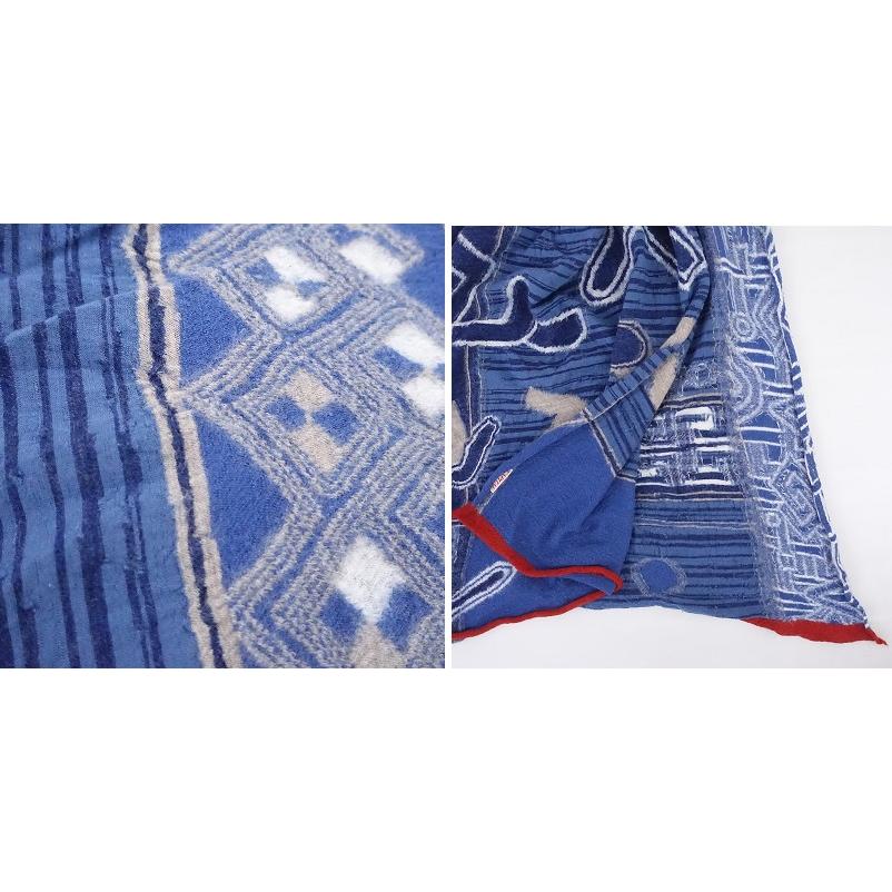 KAPITAL（キャピタル） *縮絨ウールストール*マフラー総柄1225(st7