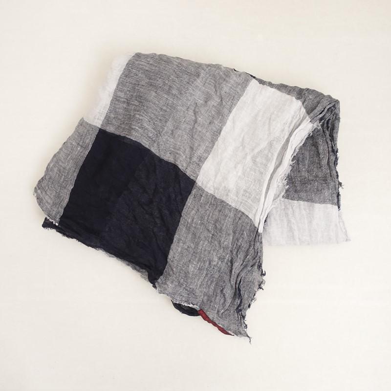 ダニエラグレジス　チェックストール ダニエラグレジス DANIELA GREGIS *チェックストール*ショール薄手大判