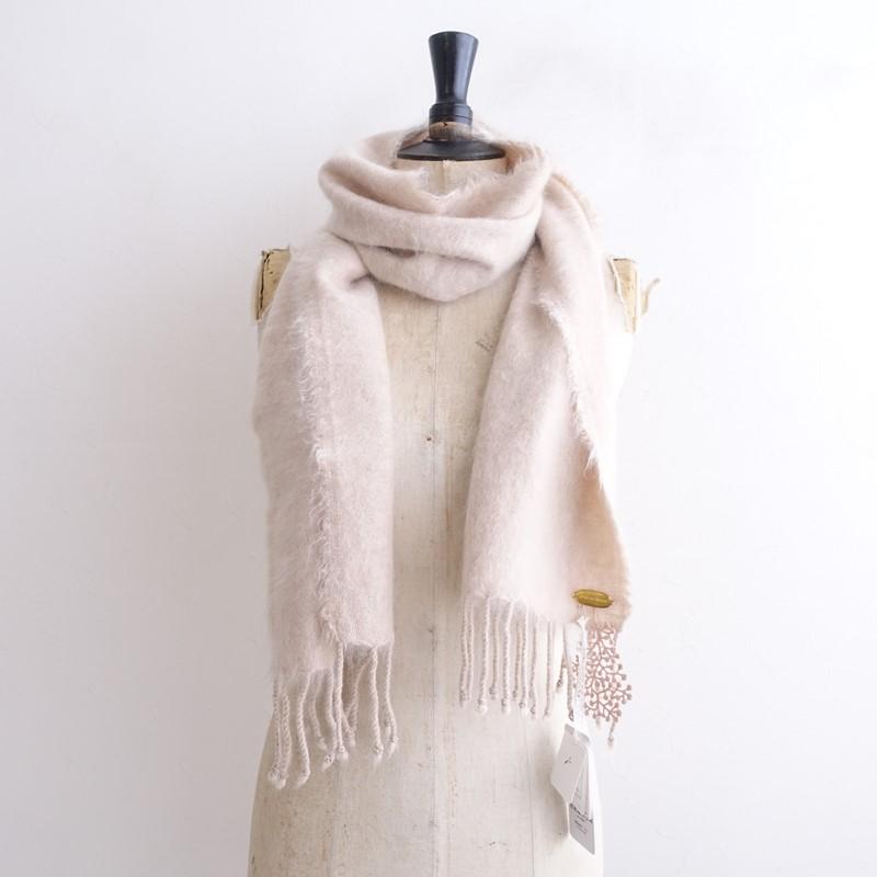 ミナペルホネンtowa ストール2024-25 a/wマフラー ベイジュ