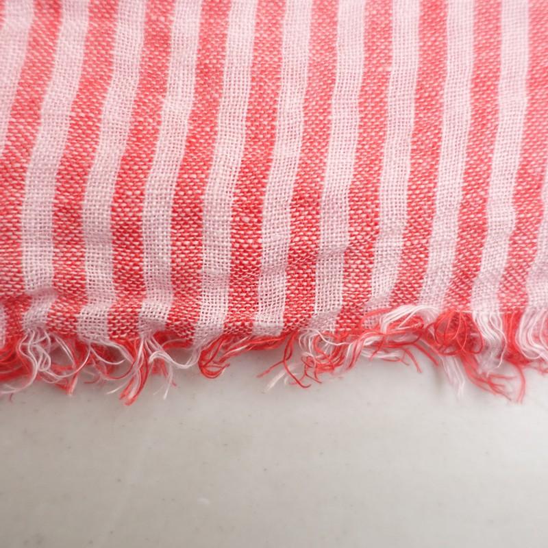 ダニエラグレジス DANIELA GREGIS *リネンストライプストール*ショール