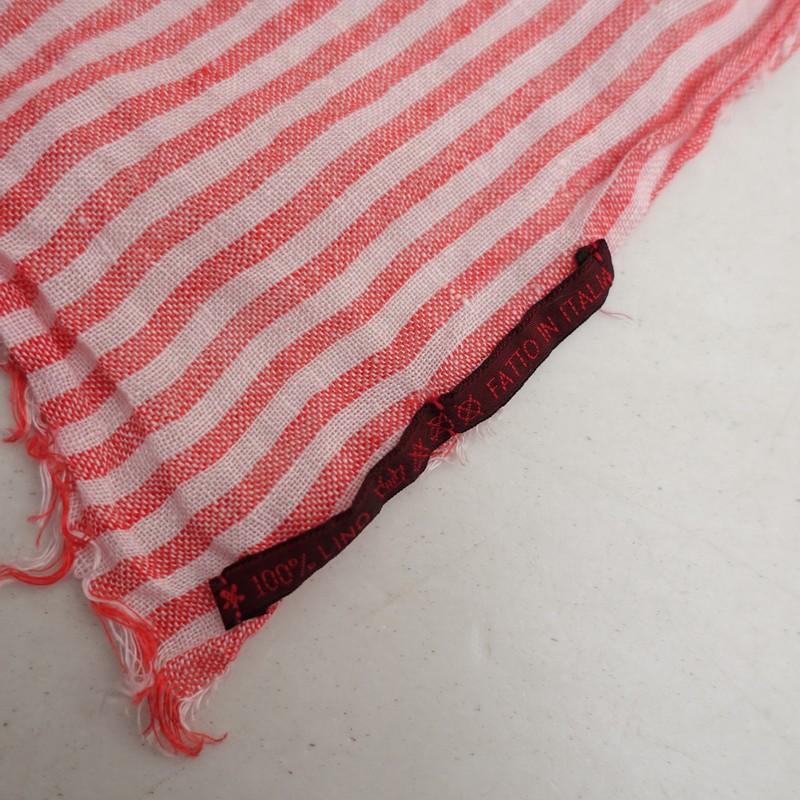 ダニエラグレジス DANIELA GREGIS *リネンストライプストール*ショール