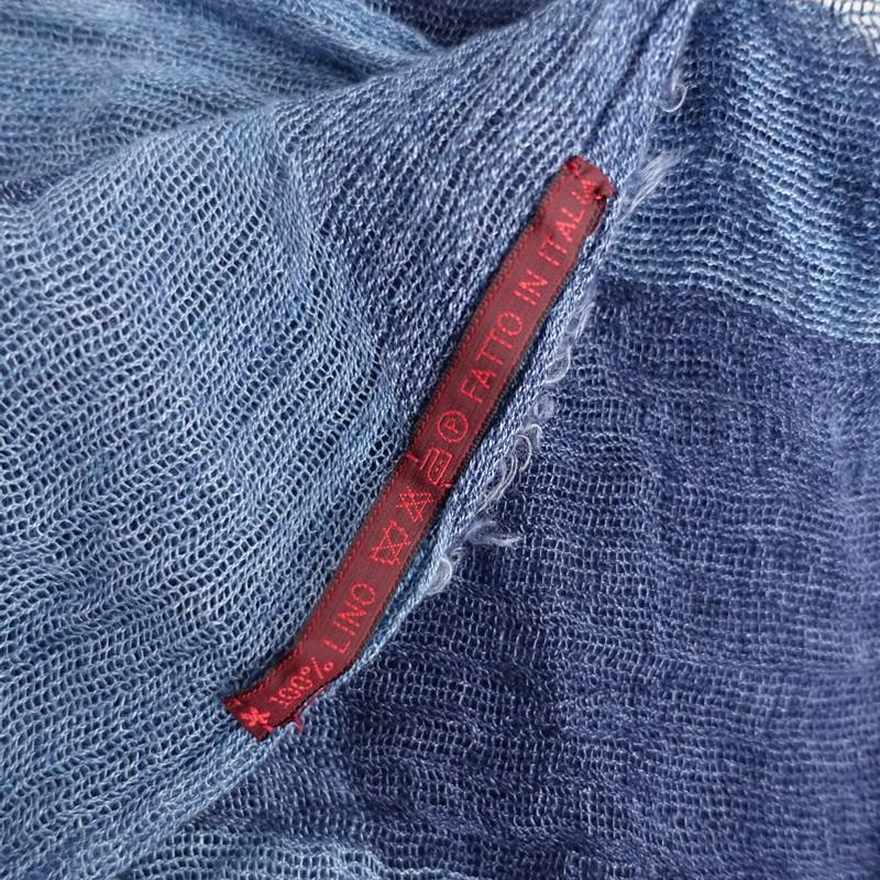 ダニエラグレジス DANIELA GREGIS *リネンチェックストール*ショール