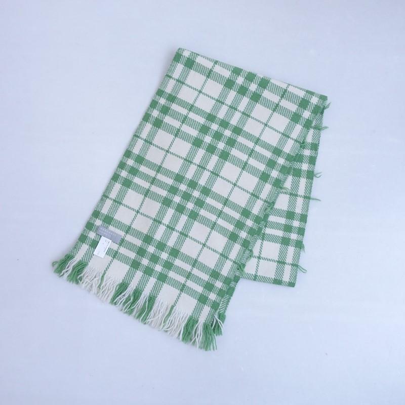 MARGARET HOWELL（マーガレットハウエル） *ウールチェックマフラー*毛