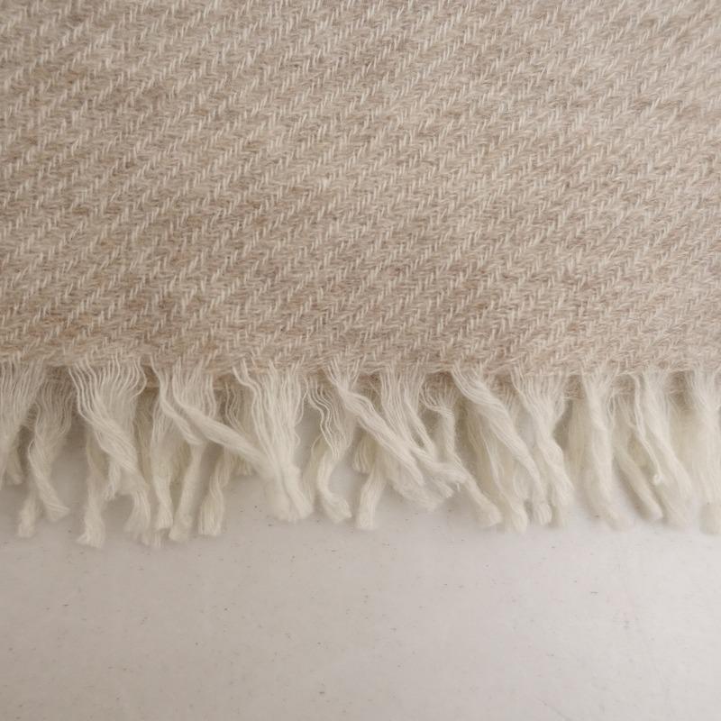 ナチュラルベーシック　ベビーカシミア　大判ストール baby cashmere large stole(アザミ起毛ベビーカシミヤ無地大判