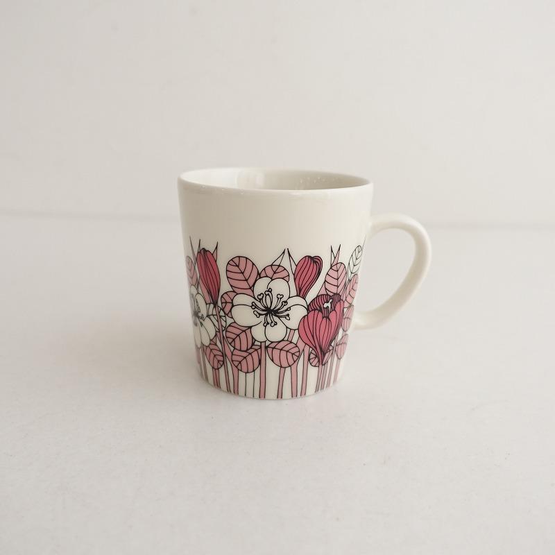 北欧】未使用/150周年記念/アラビア ARABIA *Krokus マグカップ ピンク