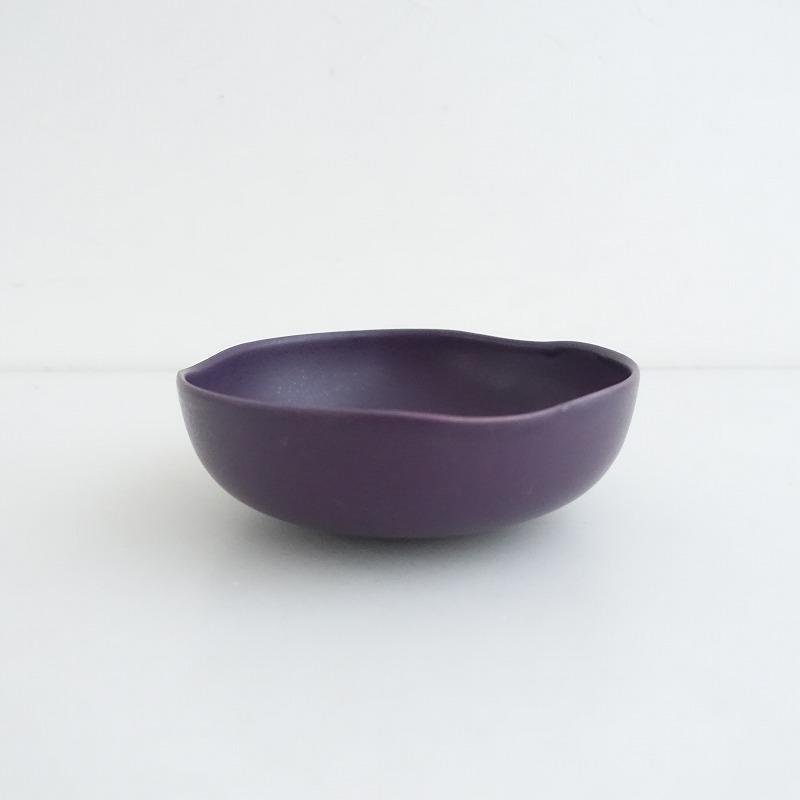 吉村和美 *ボウル 17cm*食器うつわ紫キッチン作家【陶器】(wa23-2503