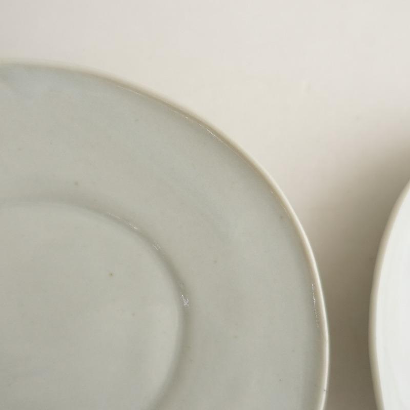 美品】廣政毅 *白磁楕円皿 s 3枚セット*食器お皿キッチン作家【陶器