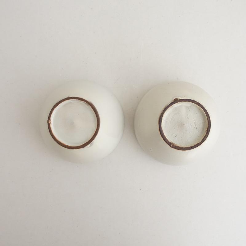 桑原哲夫さんの粉引きの小どんぶり♡ペア 桑原哲夫さんの粉引きの小どんぶり♡ペア