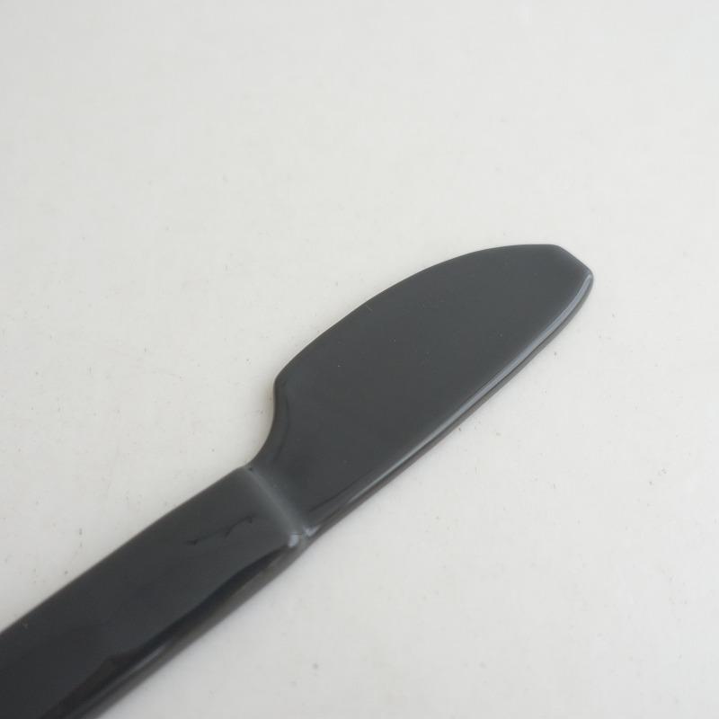 天気雨 *ジャムナイフ グレー*食器キッチンガラス【陶器】(wa23