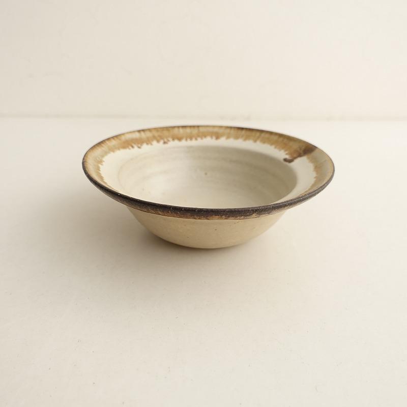 美品】藤原純 *帽子鉢*食器キッチンうつわ作家ブラウン【陶器】古仙堂