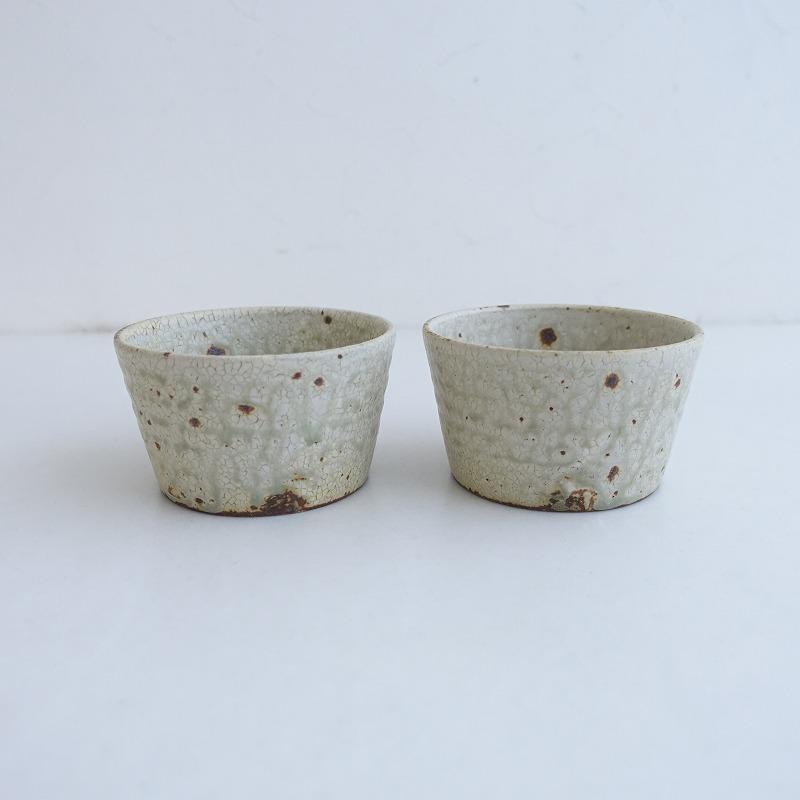 叶谷真一郎 *灰粉引 台鉢 2点セット*食器コップキッチン作家【陶器